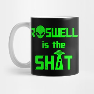 Funny Retro Vintage Alien UFO Roswell Conspiracy Theory I Love Aliens Slogan Mug